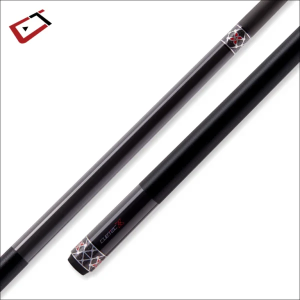 Cuetec Cynergy X Raw Black with Black Poly Wrap Pool Cue - 95-120UPW - Image 2
