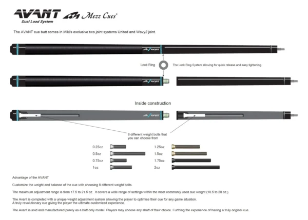 AVT-24 Cue Butt - Black - Image 2