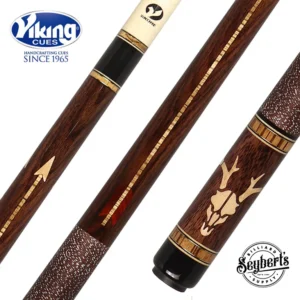Viking B Series Birdseye Maple, Zebrawood and Vermillion Inlays Play Cue - B5861